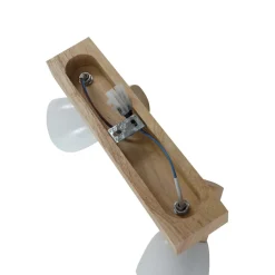 Gang|Loftlamper ^ Lindby loftlampe Thorin, 27 cm, 2 lyskilder, hvid, træ, E14