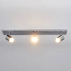 Lindby Gang|Loftlamper > loftlampe til bad Dejan, 65 cm, 3 lyskilder, krom, IP44