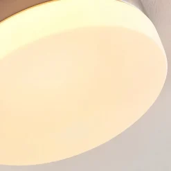 Lindby Loftlamper > loftlampe til badeværelset Amilia, Ø 18 cm, E27, nikkel, glas