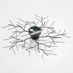 Lindby Gang|Loftlamper > loftlampe Vetki, Ø 60 cm, sort, 1 lyskilde, metal