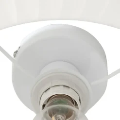 Loftlamper|Loftlamper ^ Lindby loftlampe Virelle, hvid, tekstil, Ø 40 cm, E27
