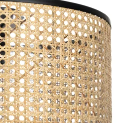 Lindby Gang|Loftlamper > Loftlampe Yaelle, Ø 40 cm, Rattan, sort, E27