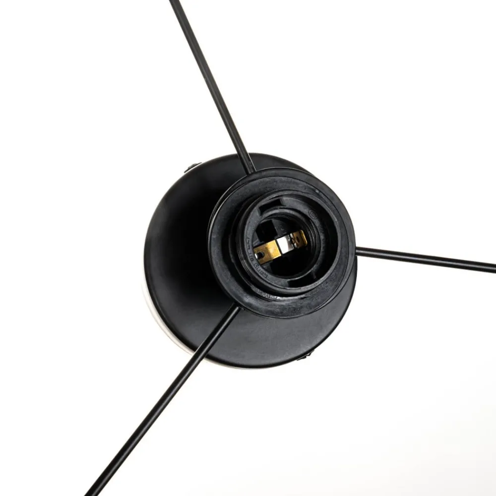 Lindby Gang|Loftlamper > Loftlampe Yaelle, Ø 40 cm, Rattan, sort, E27