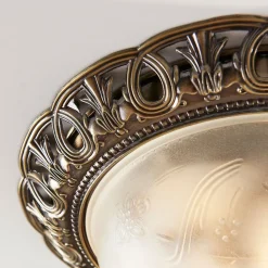 Loftlamper ^ Lindby loftslampe Anni, ætset glasskærm