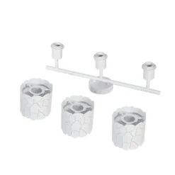 Lindby Spotlights > loftslampe Aralena, hvid, 3 lyskilder, længde 70,5 cm