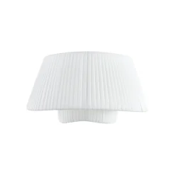 Lindby Loftlamper > loftslampe Eryndor, hvid, tekstil, Ø 47 cm, E27