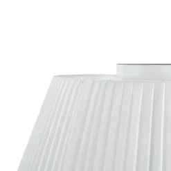 Lindby Loftlamper > loftslampe Eryndor, hvid, tekstil, Ø 47 cm, E27