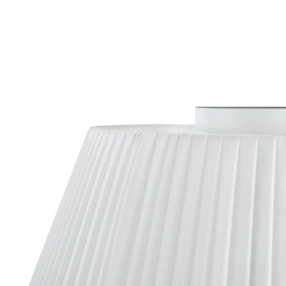 Lindby Loftlamper > loftslampe Eryndor, hvid, tekstil, Ø 47 cm, E27