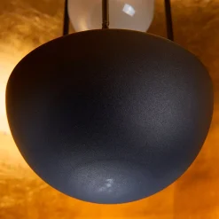 Lindby Loftlamper > loftslampe Lya, Ø 40 cm, sort-guld, metal
