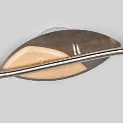 Lindby Loftlamper|Loftlamper > loftslampe Marena, 4-lys, glas, træ, 83 cm lang