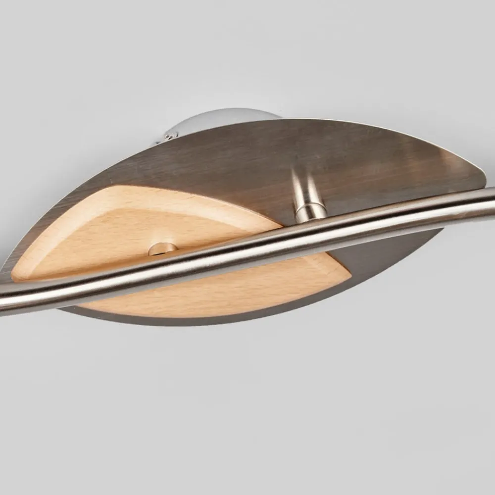 Lindby Loftlamper|Loftlamper > loftslampe Marena, 4-lys, glas, træ, 83 cm lang