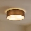 Lindby Gang|Loftlamper > loftslampe Sebatin, Ø 40 cm, lysebrun, stof, E27