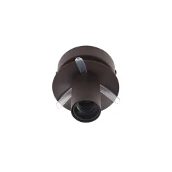 Lindby Loftlamper|Loftlamper > loftslampe Valentina, E27, røggrå, glas, Ø 25 cm