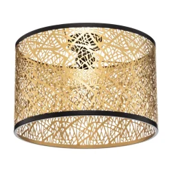 Lindby Loftlamper|Pendellamper > loftslampe Yonah, guldfarvet, metal, Ø 40 cm, E27
