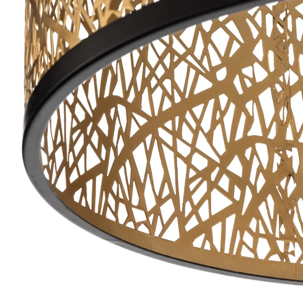 Lindby Loftlamper|Pendellamper > loftslampe Yonah, guldfarvet, metal, Ø 40 cm, E27