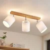 Lindby Gang|Loftlamper > loftspot Imarin, 56 cm, 3 lyskilder, hvid, træ