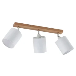 Lindby Gang|Loftlamper > loftspot Imarin, 56 cm, 3 lyskilder, hvid, træ