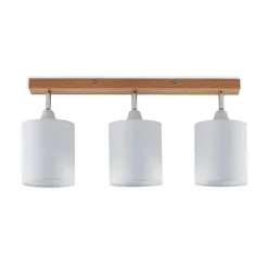 Lindby Gang|Loftlamper > loftspot Imarin, 56 cm, 3 lyskilder, hvid, træ