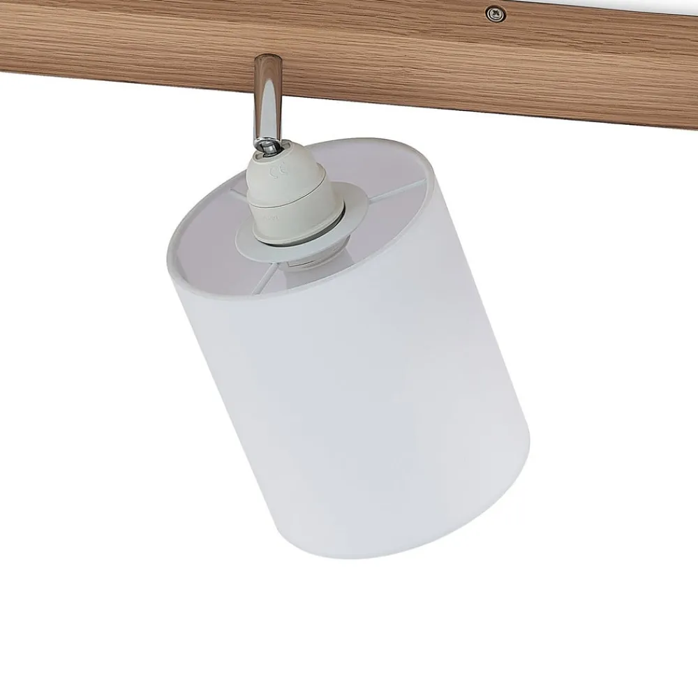Lindby Gang|Loftlamper > loftspot Imarin, 56 cm, 3 lyskilder, hvid, træ