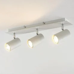 Gang|Loftlamper ^ Lindby loftspot Joffrey, 49 cm, hvid, 3 lyskilder, GU10
