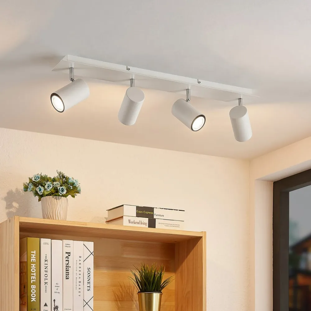 Lindby Gang|Loftlamper > loftspot Joffrey, 70 cm, hvid, 4 lyskilder, GU10
