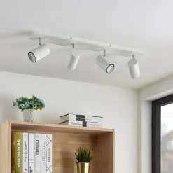 Lindby Gang|Loftlamper > loftspot Joffrey, 70 cm, hvid, 4 lyskilder, GU10