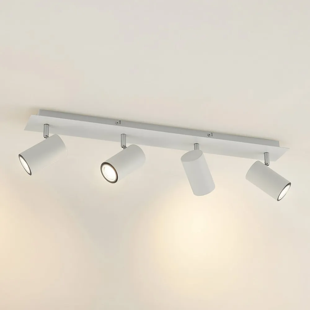 Lindby Gang|Loftlamper > loftspot Joffrey, 70 cm, hvid, 4 lyskilder, GU10