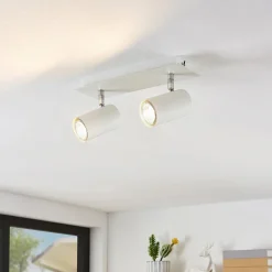 Lindby Gang|Loftlamper > loftspot Joffrey, 31 cm, 2 lyskilder, hvid, GU10