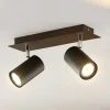 Lindby Gang|Loftlamper > loftspot Joffrey, 31 cm, 2 lyskilder, sort, GU10