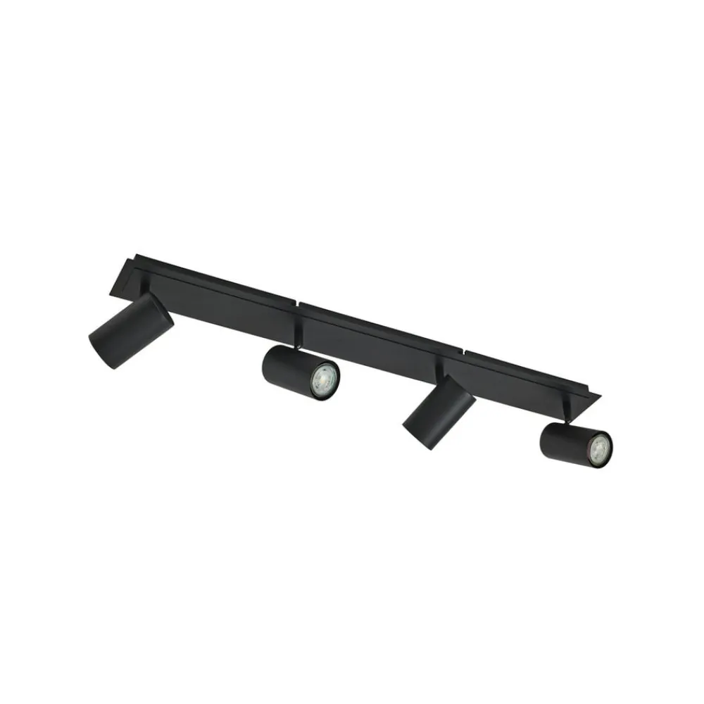 Lindby Loftlamper|Loftlamper > loftspot Joffrey, 80 cm, sort, 4 lyskilder, GU10