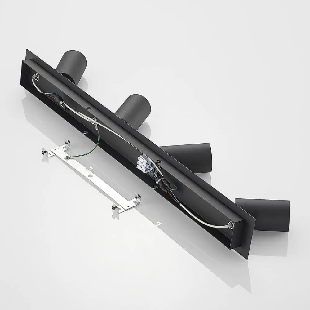 Lindby Loftlamper|Loftlamper > loftspot Joffrey, 80 cm, sort, 4 lyskilder, GU10