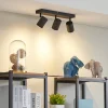 Lindby Arbejdsrum/Kontor|Gang > loftspot Jorell, 35 cm, sort, 3 lyskilder, metal