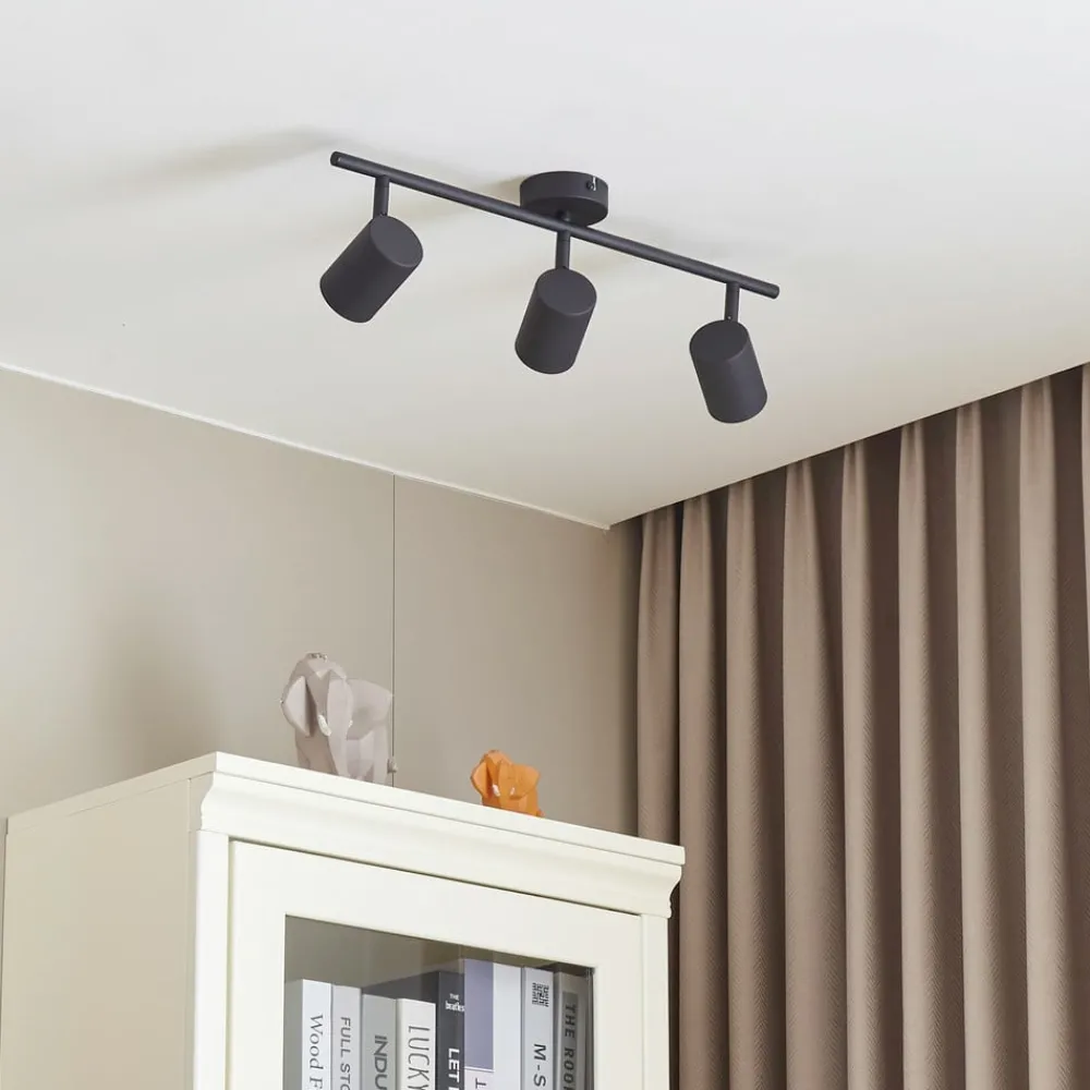 Lindby Arbejdsrum/Kontor|Gang > loftspot Jorell, sort, 51 cm, 3 lyskilder, GU10