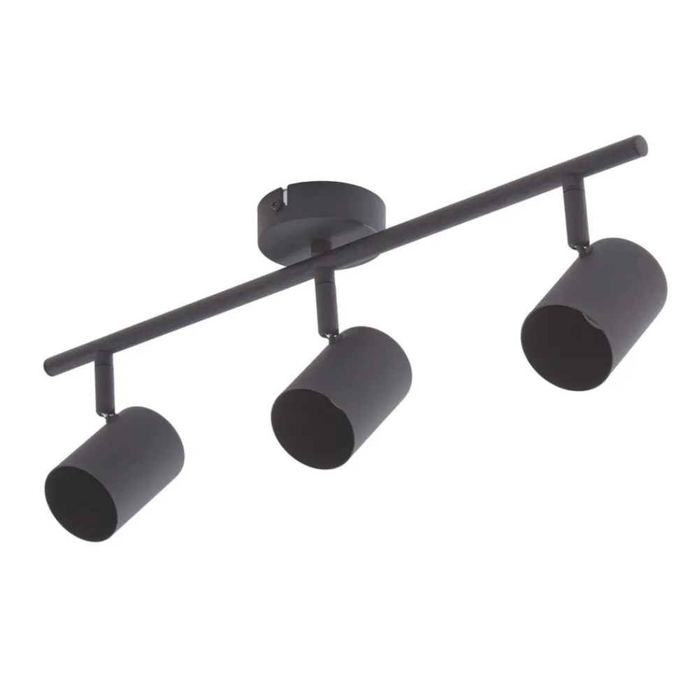 Lindby Arbejdsrum/Kontor|Gang > loftspot Jorell, sort, 51 cm, 3 lyskilder, GU10