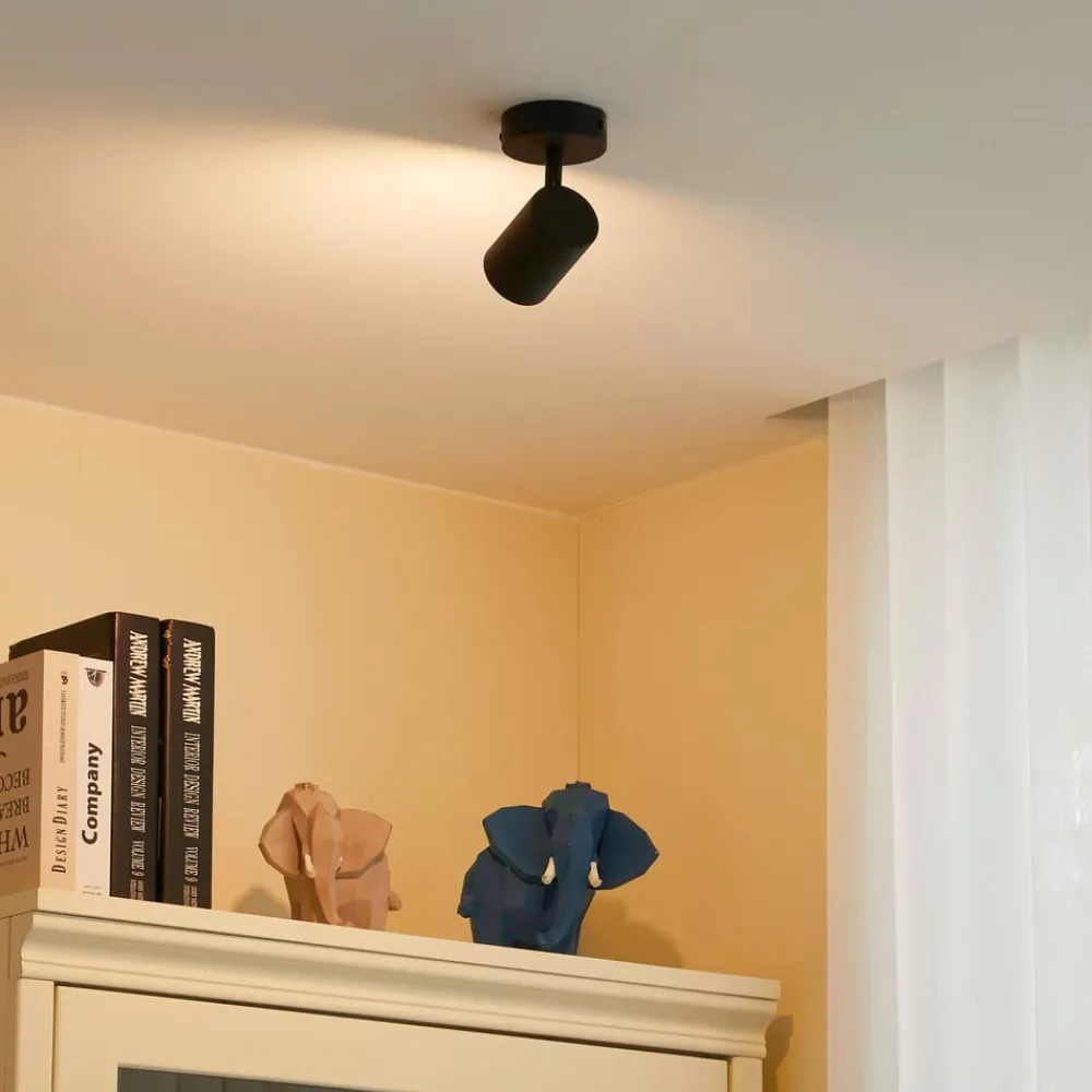 Lindby Arbejdsrum/Kontor|Gang > loftspot Jorell, sort, 13 cm, 1 lyskilde, GU10