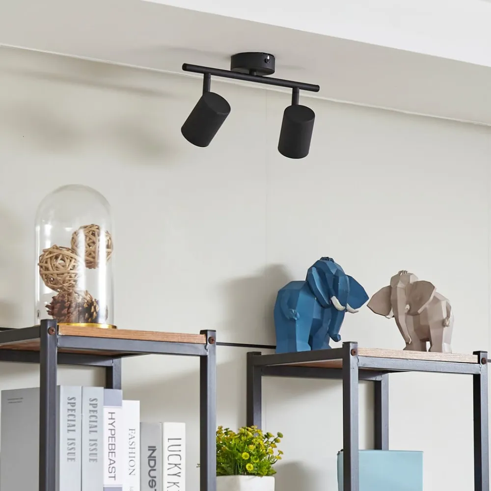 Arbejdsrum/Kontor|Gang ^ Lindby loftspot Jorell, sort, 31 cm, 2 lyskilder, GU10