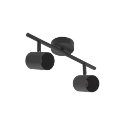 Arbejdsrum/Kontor|Gang ^ Lindby loftspot Jorell, sort, 31 cm, 2 lyskilder, GU10
