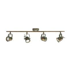 Lindby Loftlamper|Loftlamper > loftspot Leonor, 4 lyskilder, grøn, metal, 78 cm