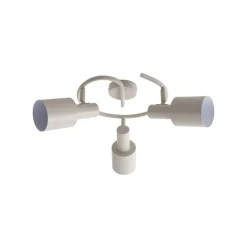 Lindby Arbejdsrum/Kontor|Loftlamper > loftspot Ovelia, beige, 3 lyskilder, metal, E27