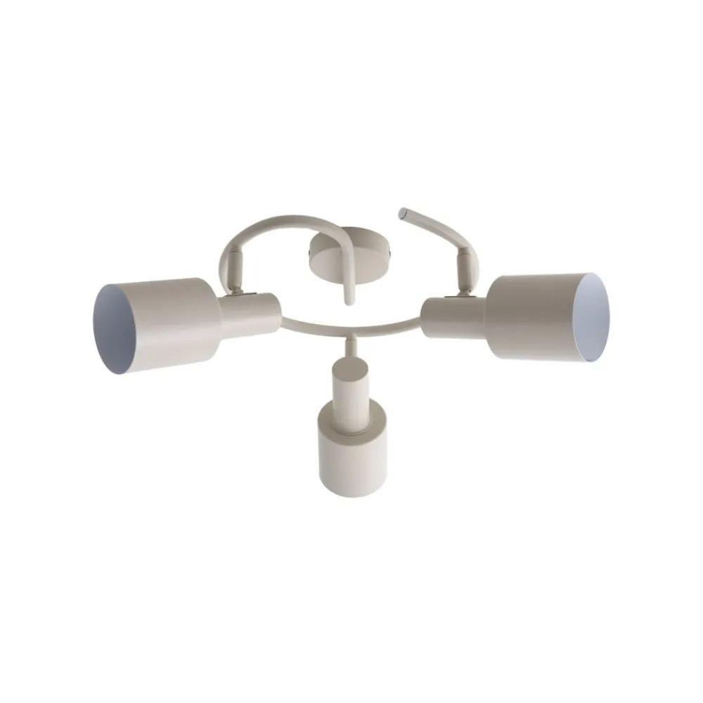 Lindby Arbejdsrum/Kontor|Loftlamper > loftspot Ovelia, beige, 3 lyskilder, metal, E27