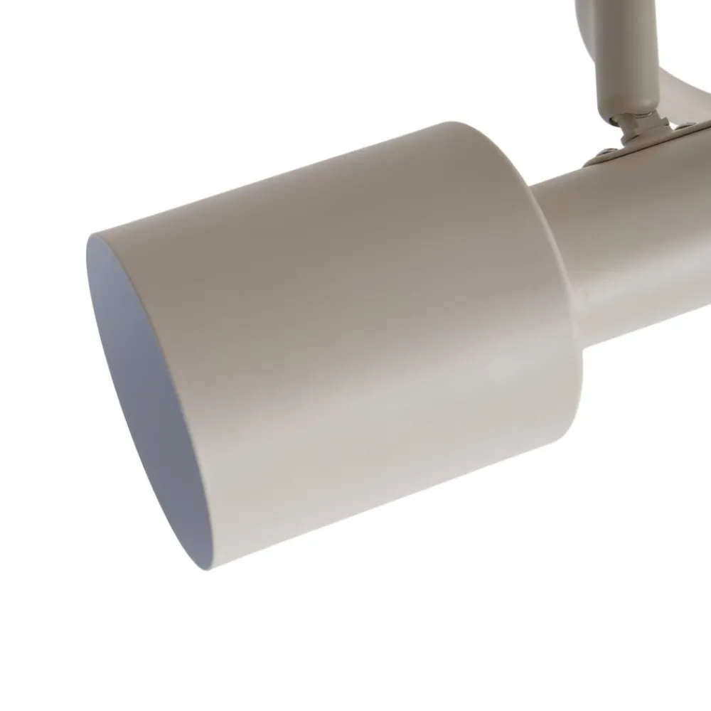 Lindby Arbejdsrum/Kontor|Loftlamper > loftspot Ovelia, beige, 3 lyskilder, metal, E27