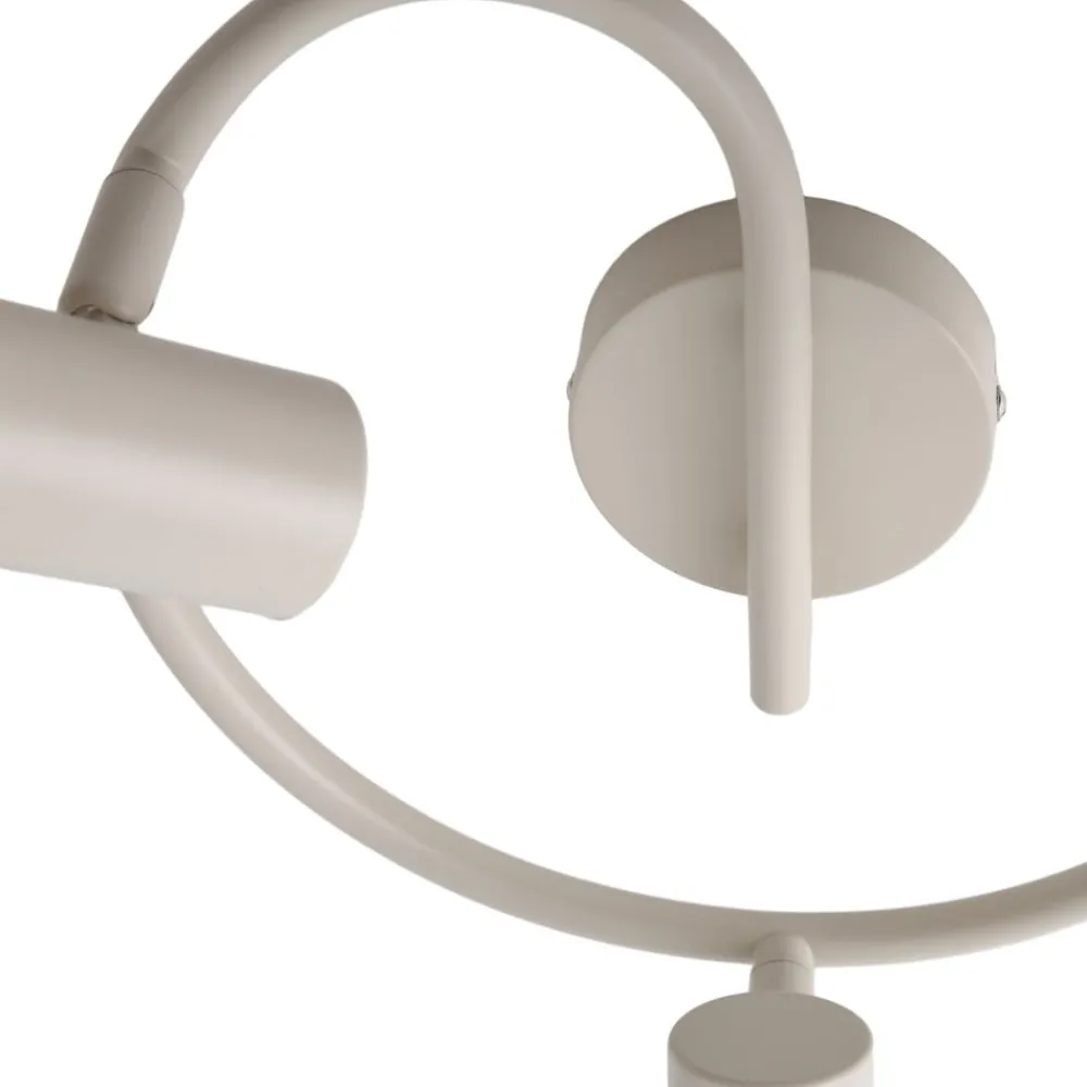 Lindby Arbejdsrum/Kontor|Loftlamper > loftspot Ovelia, beige, 3 lyskilder, metal, E27