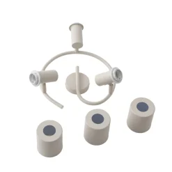 Lindby Arbejdsrum/Kontor|Loftlamper > loftspot Ovelia, beige, 3 lyskilder, metal, E27