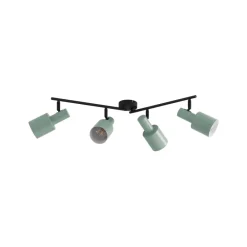 Arbejdsrum/Kontor|Gang ^ Lindby loftspot Ovelia, grøn, 80 cm, 4 lyskilder, E27