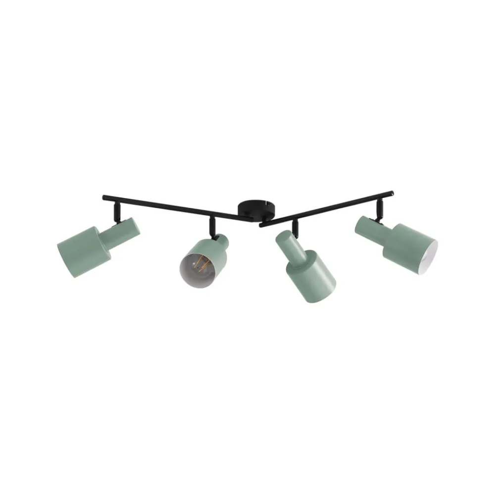 Arbejdsrum/Kontor|Gang ^ Lindby loftspot Ovelia, grøn, 80 cm, 4 lyskilder, E27