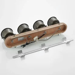 Gang|Loftlamper ^ Lindby loftspot Rubinjo, 62 cm, 4 lyskilder, træ, GU10