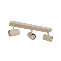 Gang|Loftlamper ^ Lindby loftspots Kardis, beige, 3 lyskilder, metal, GU10