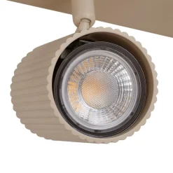 Gang|Loftlamper ^ Lindby loftspots Kardis, beige, 3 lyskilder, metal, GU10