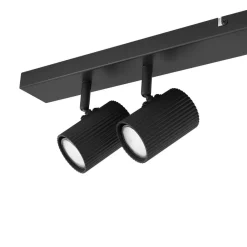 Lindby Loftlamper|Spotlights > loftspots Kardis, mørkegrå, 6 lyskilder, metal, GU10