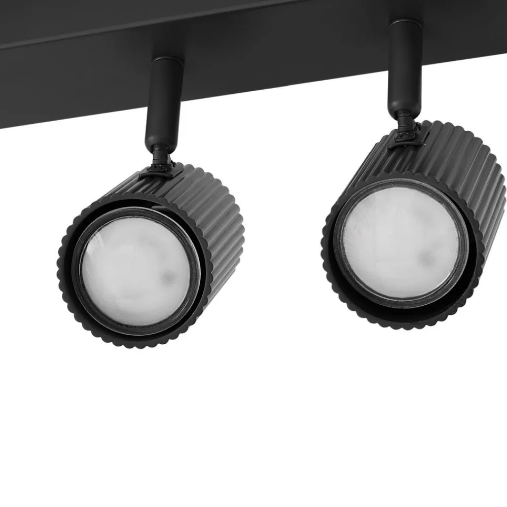 Lindby Loftlamper|Spotlights > loftspots Kardis, mørkegrå, 6 lyskilder, metal, GU10
